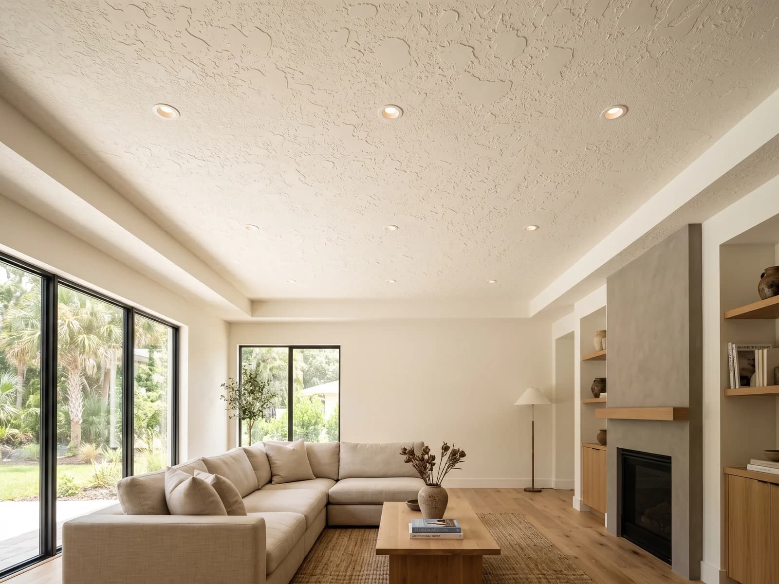 Knockdown ceiling texture