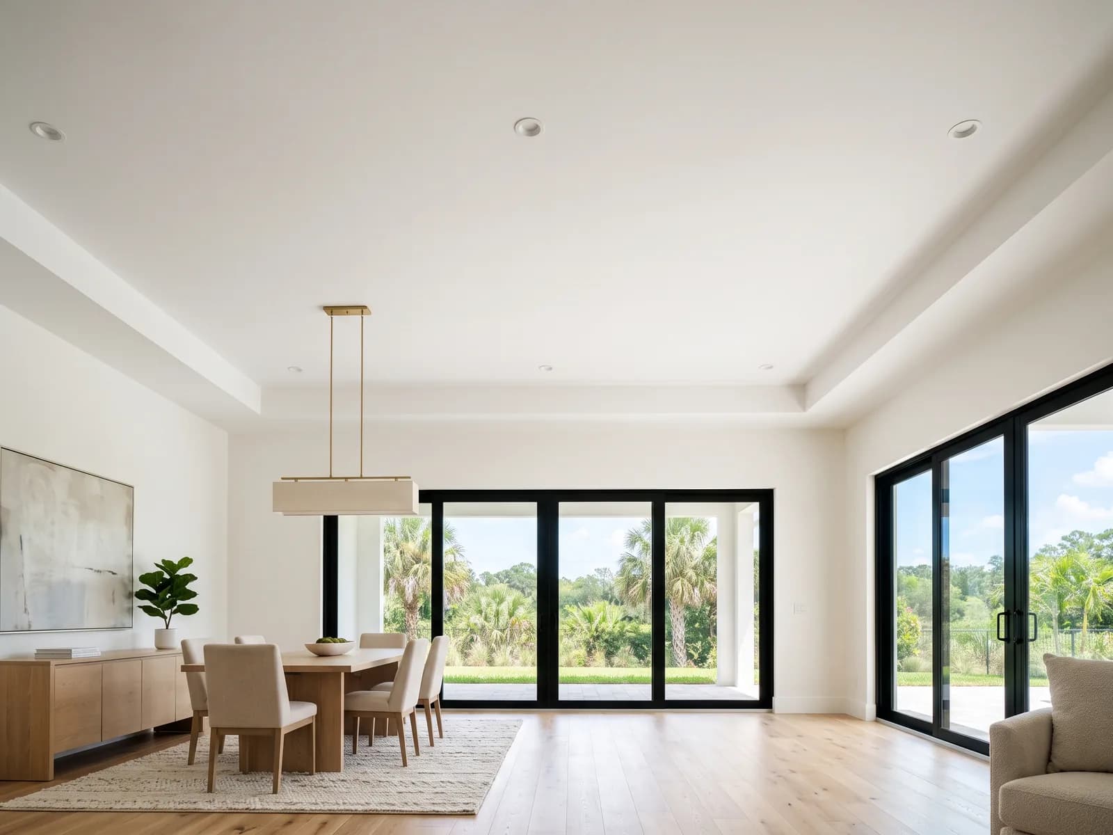 Smooth finished residential ceiling
