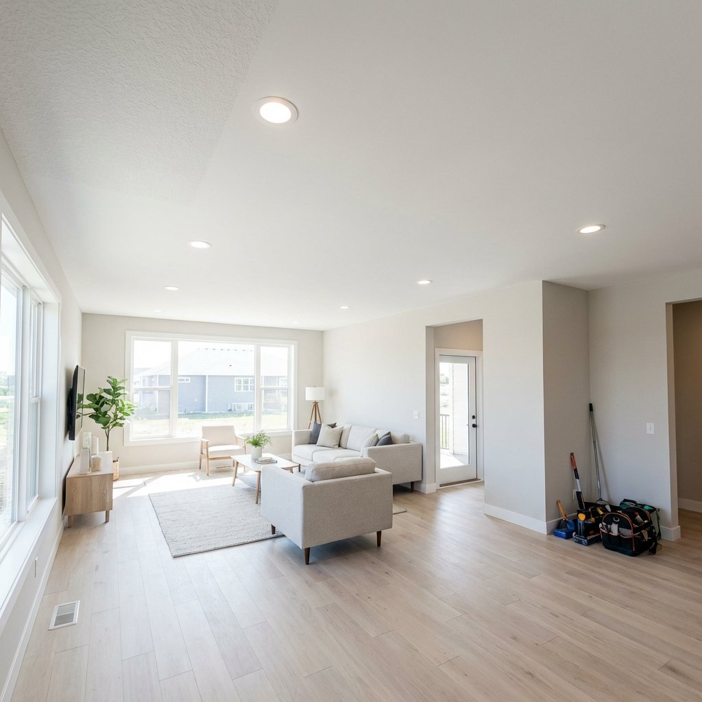 Modern smooth ceiling